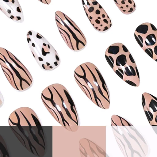 Animal Print Acrylic Nail Set Stornfield