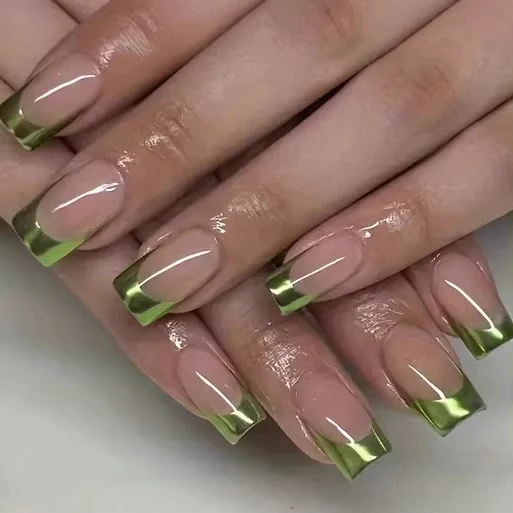 Acrylic Nail Enhancements with Elegant French Tips Stornfield