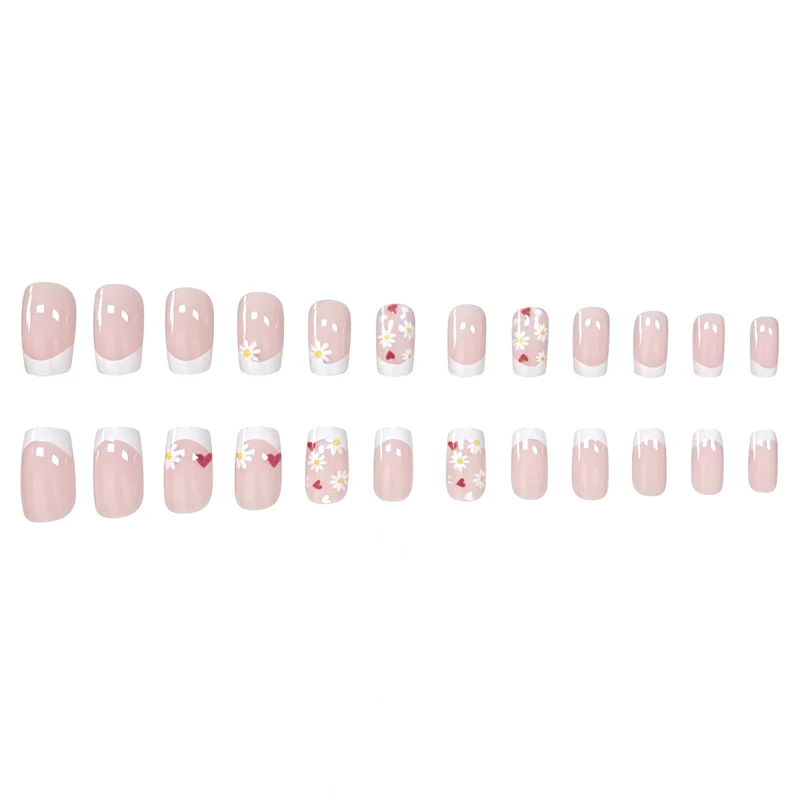 Acrylic Floral Nail Art Enhancements Stornfield