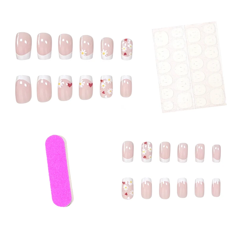 Acrylic Floral Nail Art Enhancements Stornfield