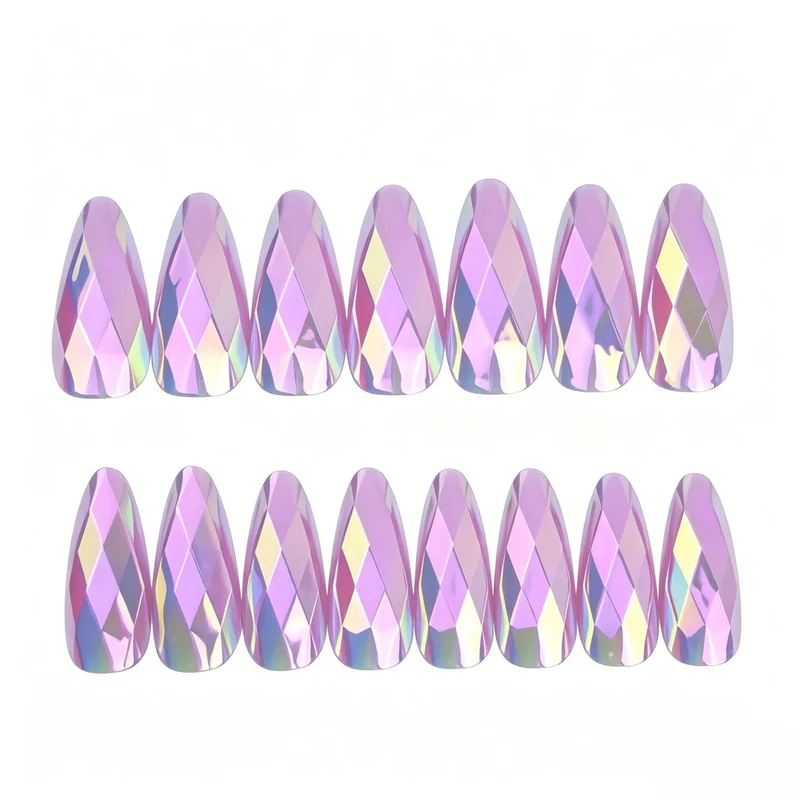 3D Geometric Pattern Nail Art Enhancements Stornfield