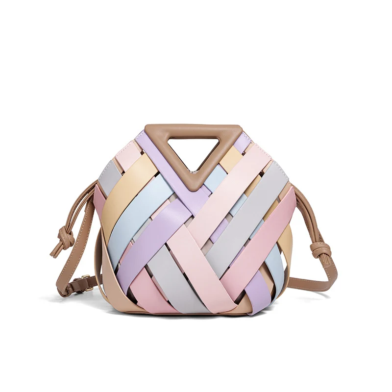 Handgefertigte Geflochtene Leder-Handtasche Karnz