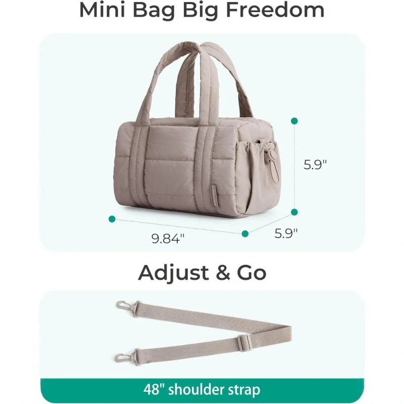 Geräumige Gepolsterte Wochenend-Handtasche Karnz