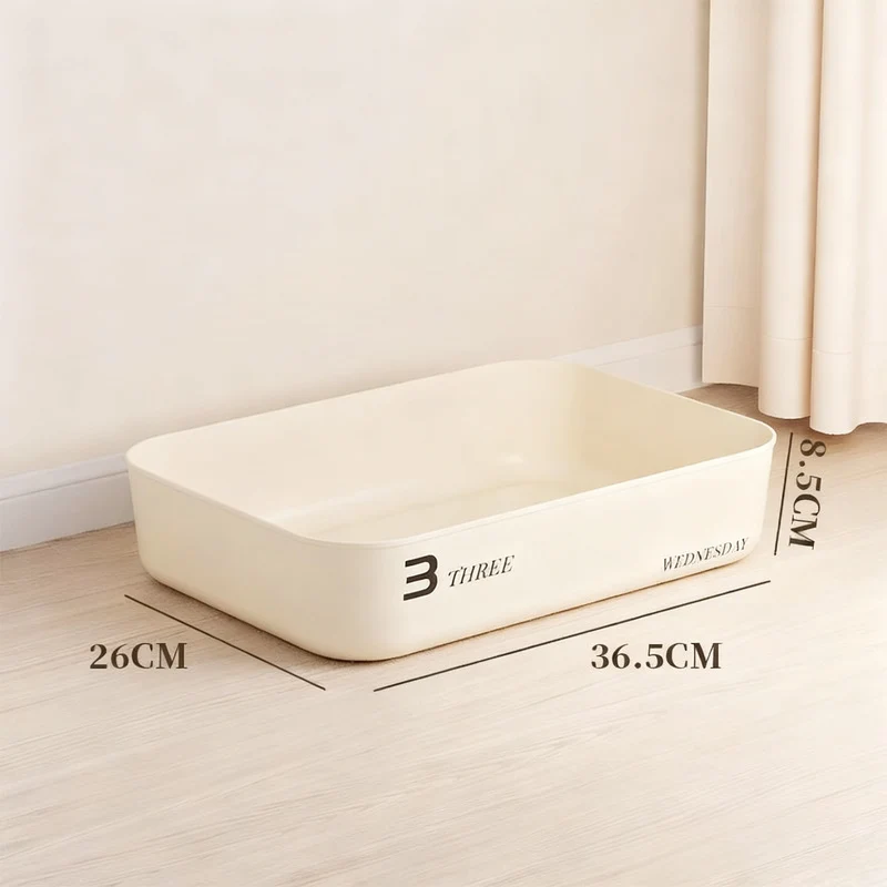 Plastic storage box with lid, medium size