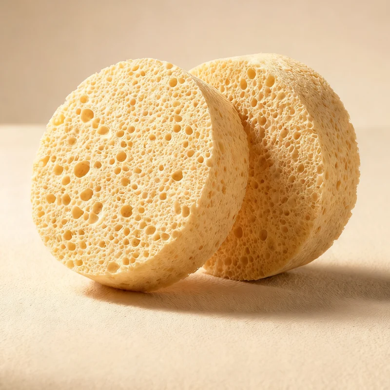 Wood fiber sponge for cleaning and washing