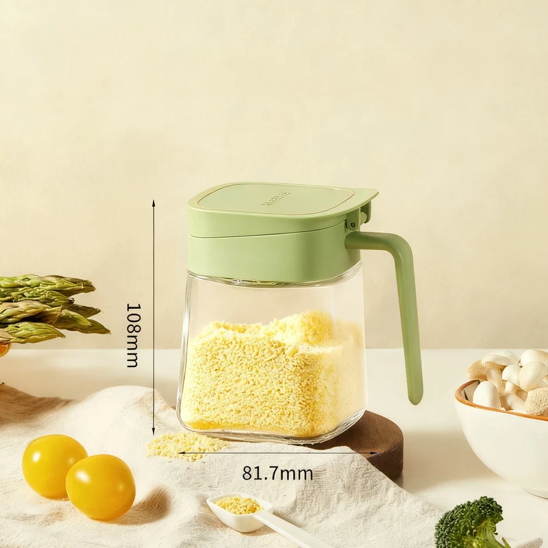 Glass spice boxes with lid, modern