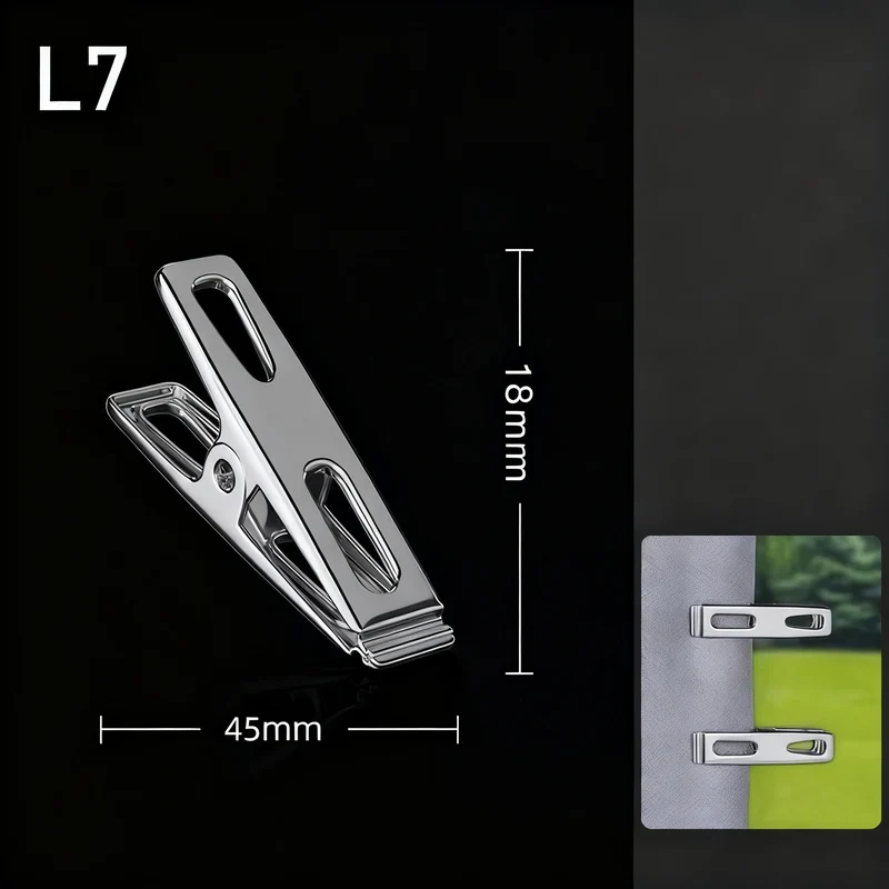 Stainless steel clothespins, large, wind resistant