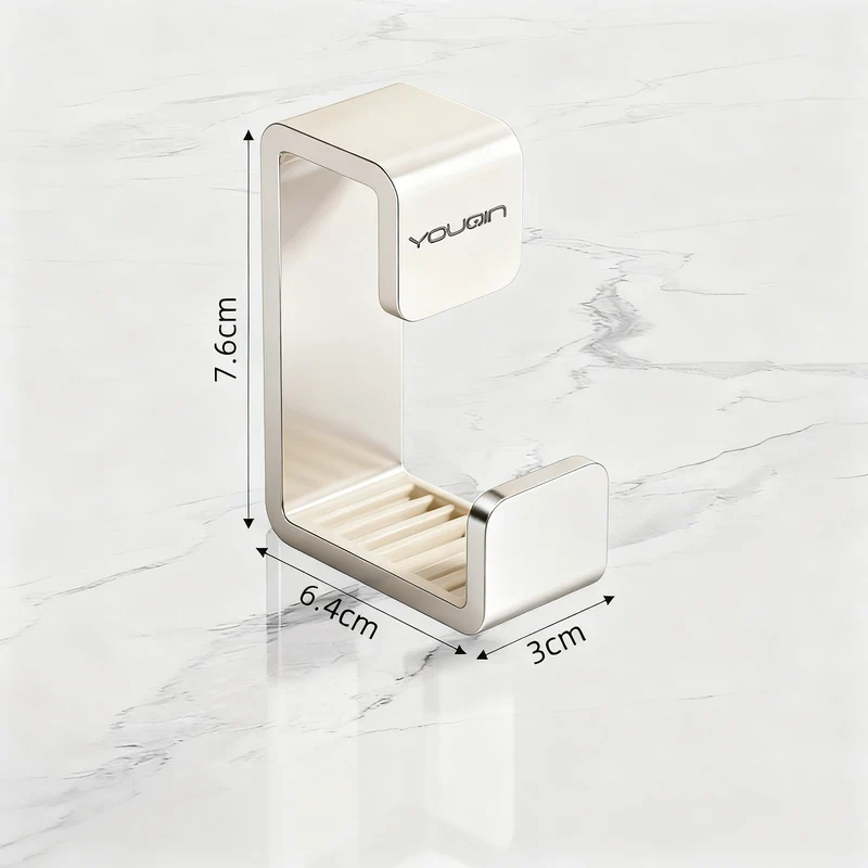 Stainless steel sink holder, wall-mounted, hole-free