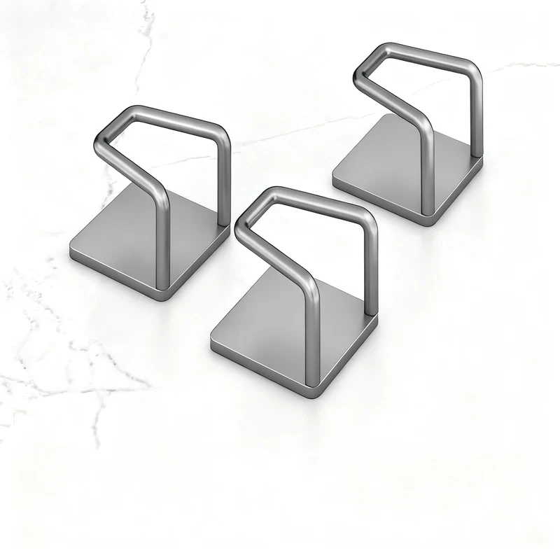 Stainless steel wall hooks without drilling, set of 6/8