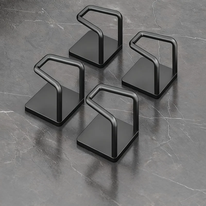 Stainless steel wall hooks without drilling, set of 6/8