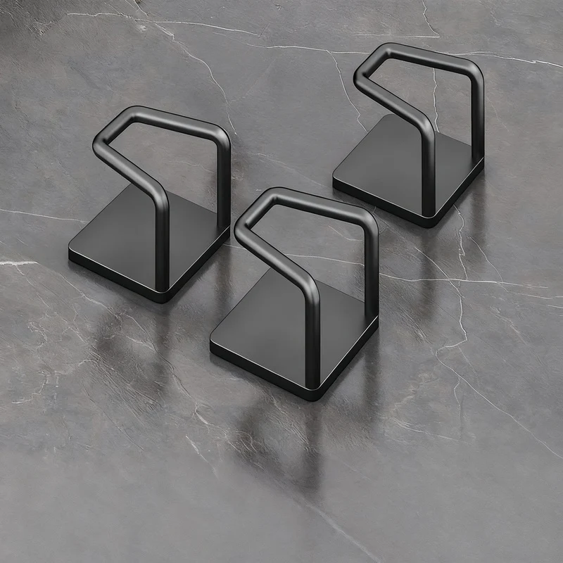 Stainless steel wall hooks without drilling, set of 6/8