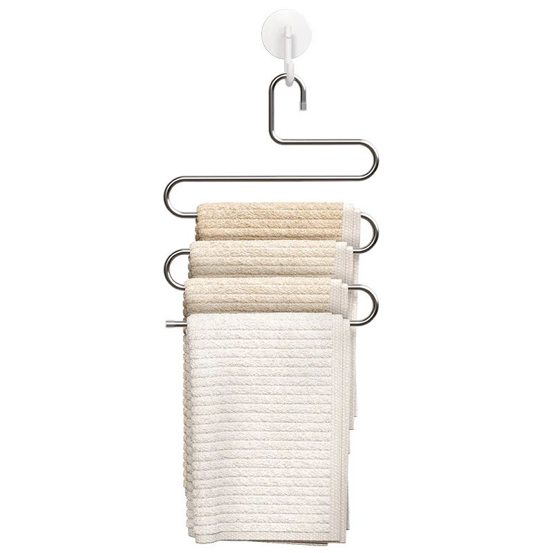 Stainless steel pants hanger for wardrobe