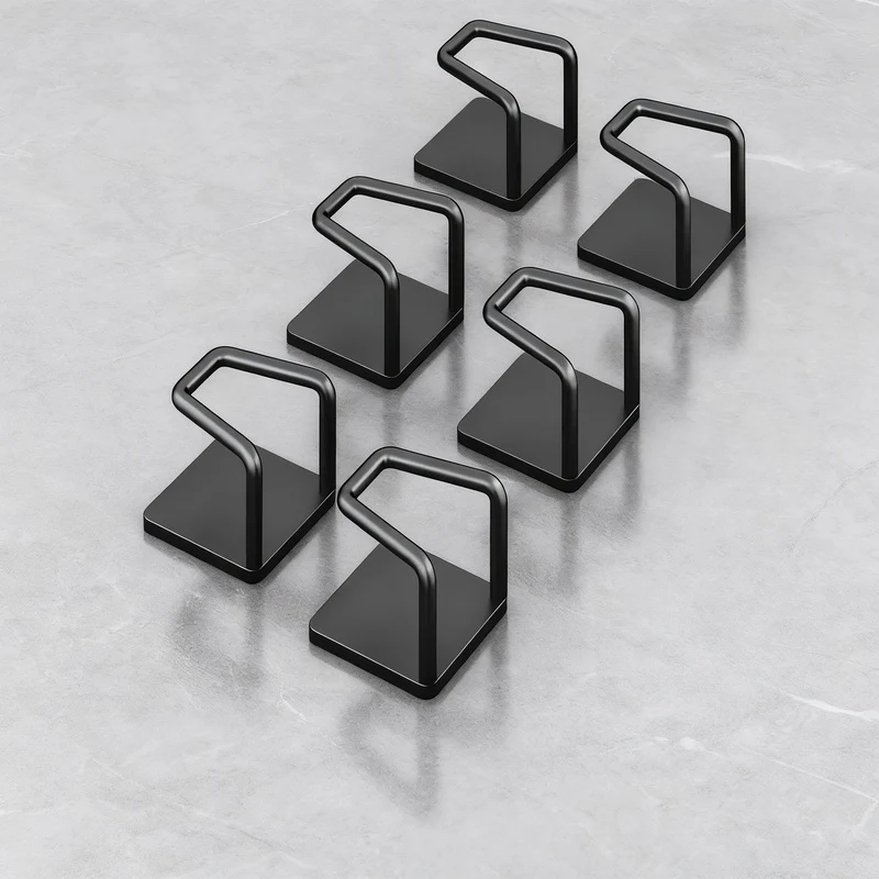 Stainless steel hooks for under-cabinet, no drilling