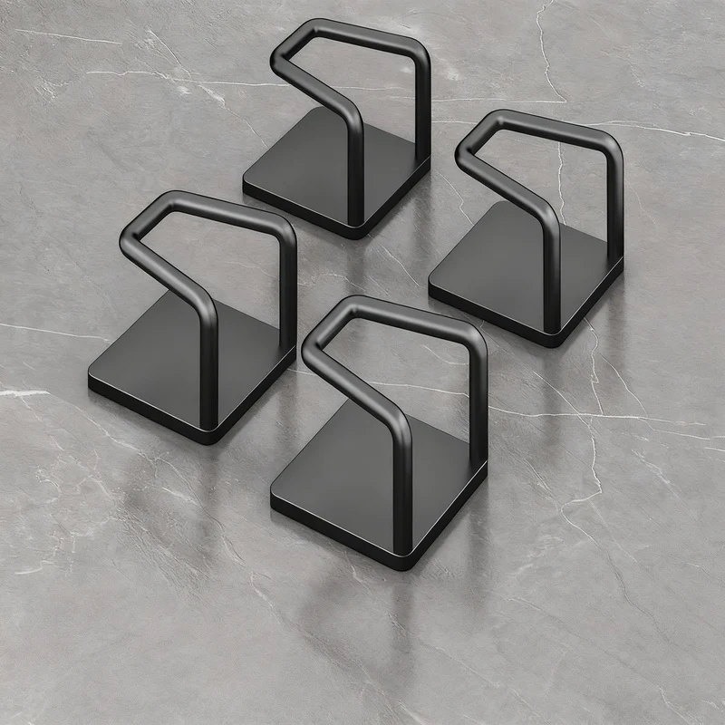 Stainless steel hooks for under-cabinet, no drilling