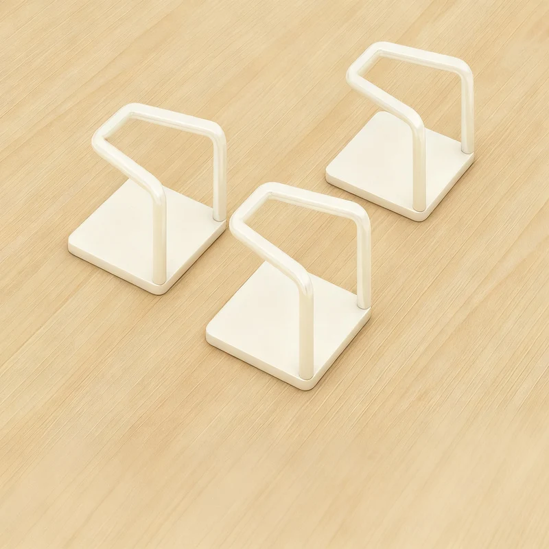 Stainless steel hooks for under-cabinet, no drilling