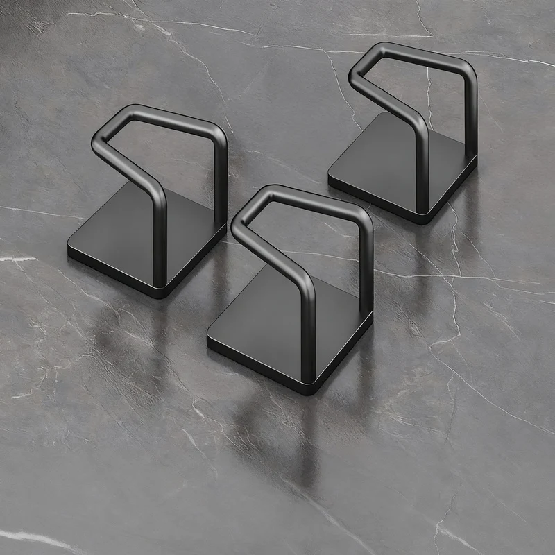 Stainless steel hooks for under-cabinet, no drilling