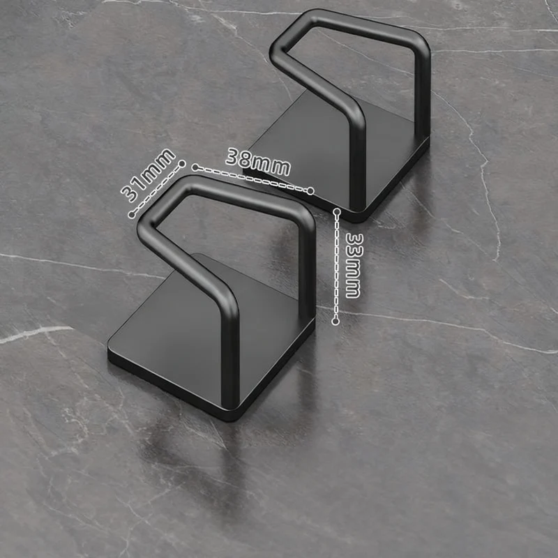 Stainless steel hooks for under-cabinet, no drilling