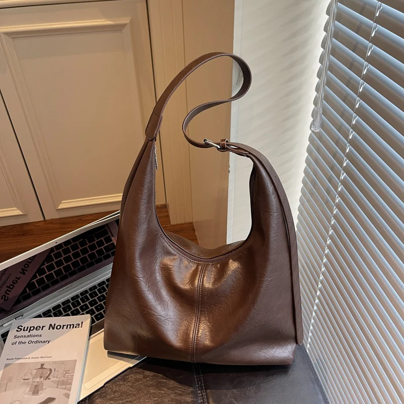 Premium Leder Slouchy Handtasche Karnz