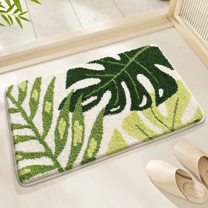 Soft Textured Abstract Pattern Bath Mat