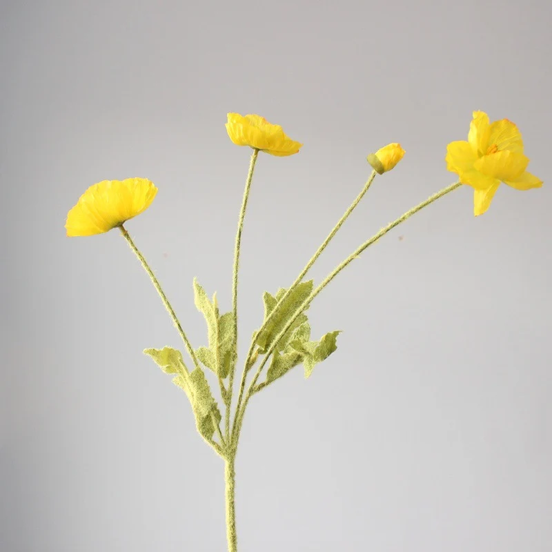 Lebensechte Mohnblumenstiel