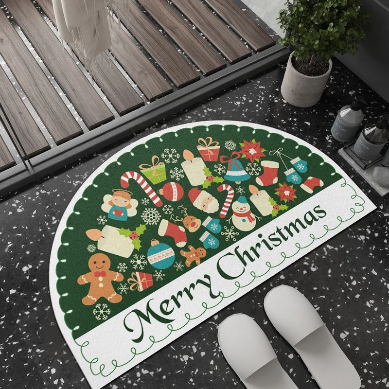 Playful Giraffe Themed Bath Mat
