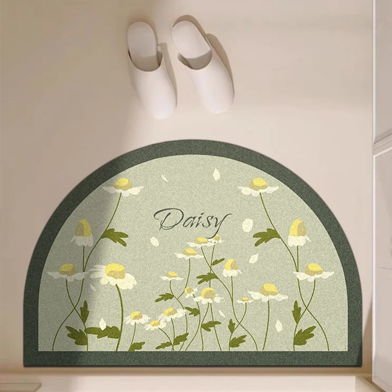 Playful Giraffe Themed Bath Mat