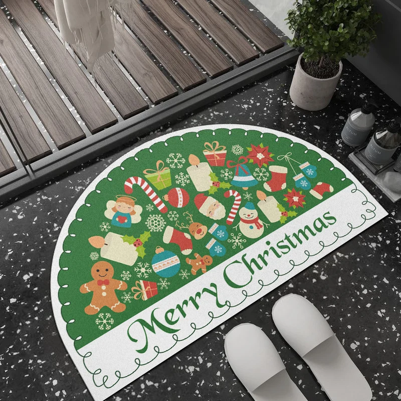 Playful Giraffe Themed Bath Mat