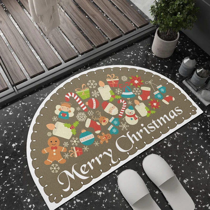 Playful Giraffe Themed Bath Mat