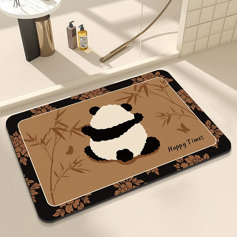 Panda-Themed Decorative Bath Mat