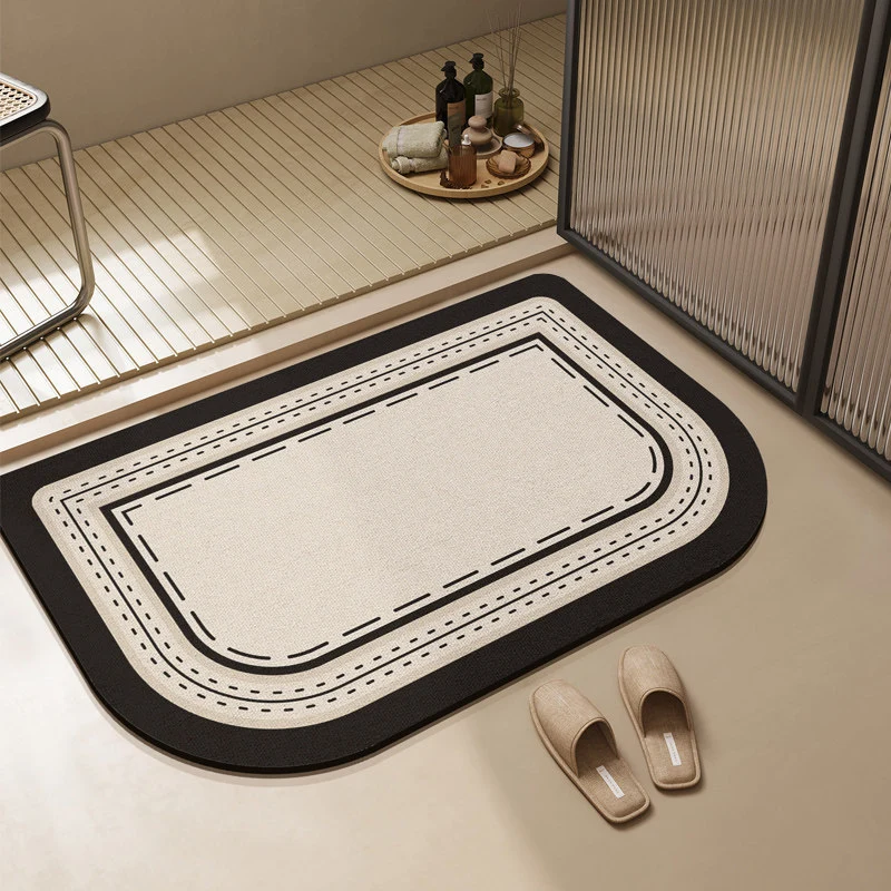Modern Textured Bathroom Mat
