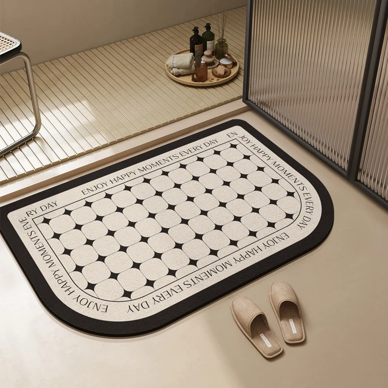 Modern Textured Bathroom Mat