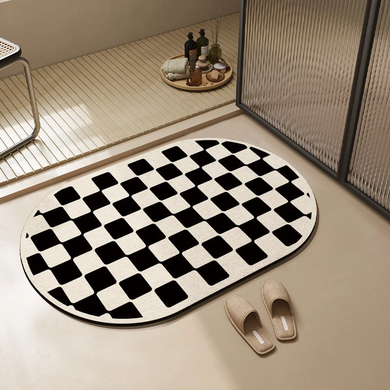 Modern Textured Bathroom Mat