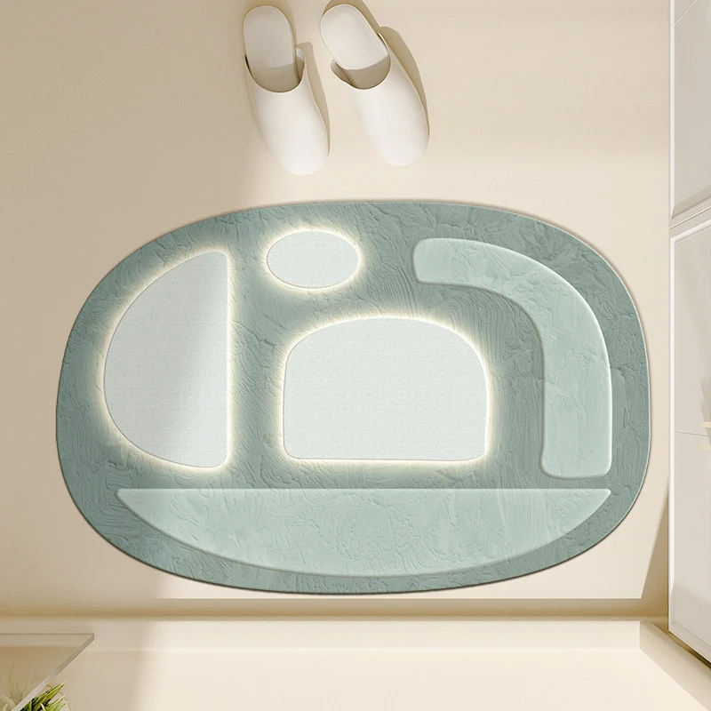 Modern Abstract Bath Mat