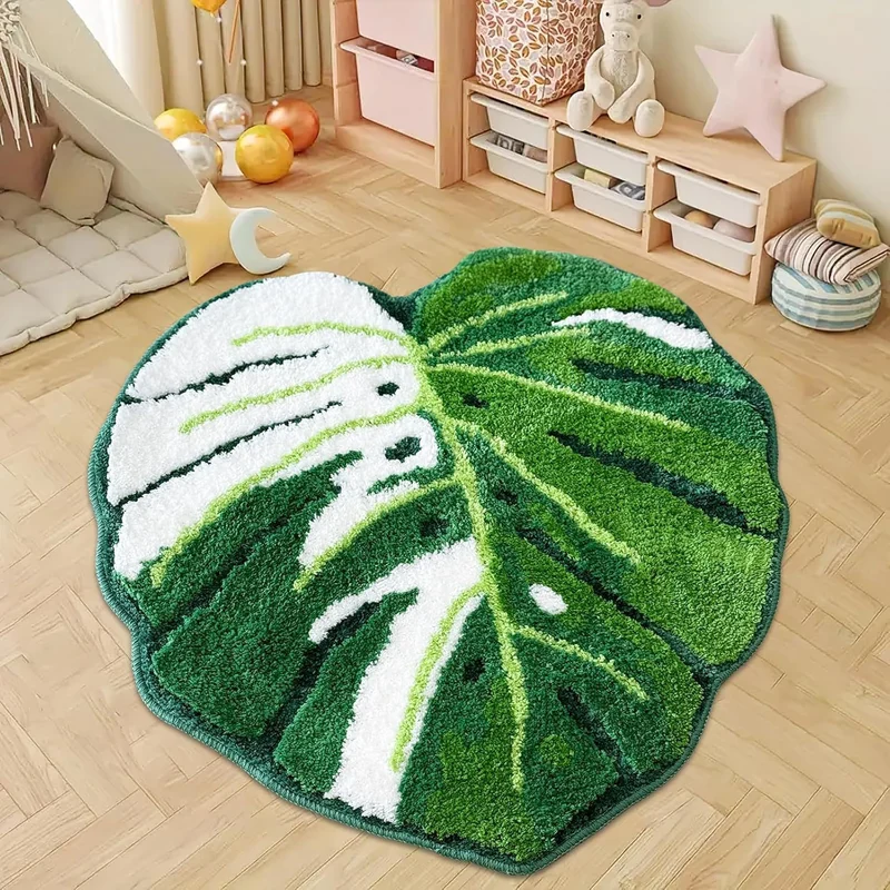 Leaf-Shaped Bathroom Mat
