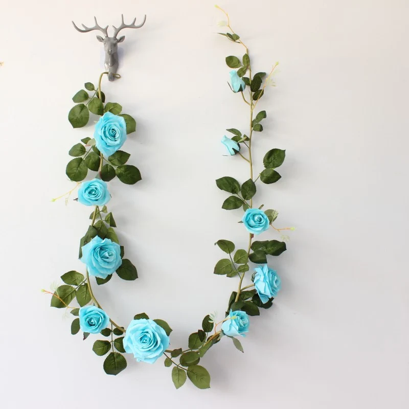 Lebensechte Blumen Girlande