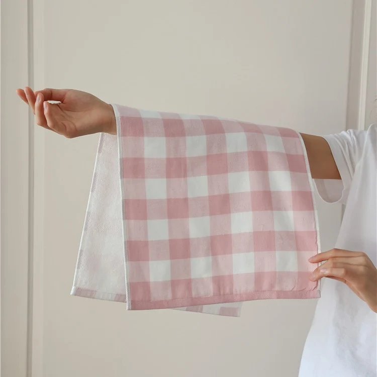 Vichy check dish towel and absorbent guest towel Stornfield