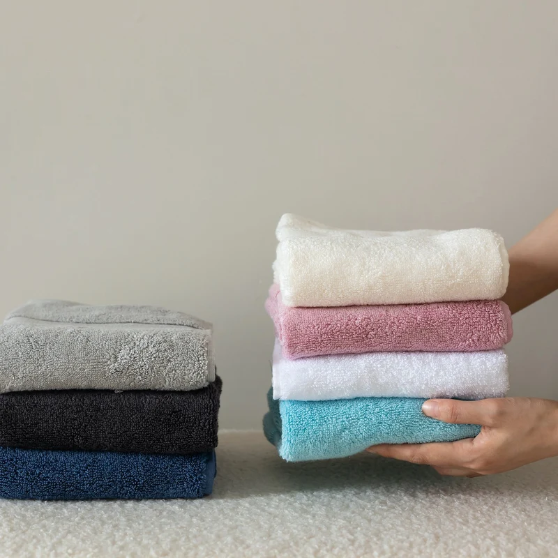 Powerful terry bath towel with waffle border Stornfield