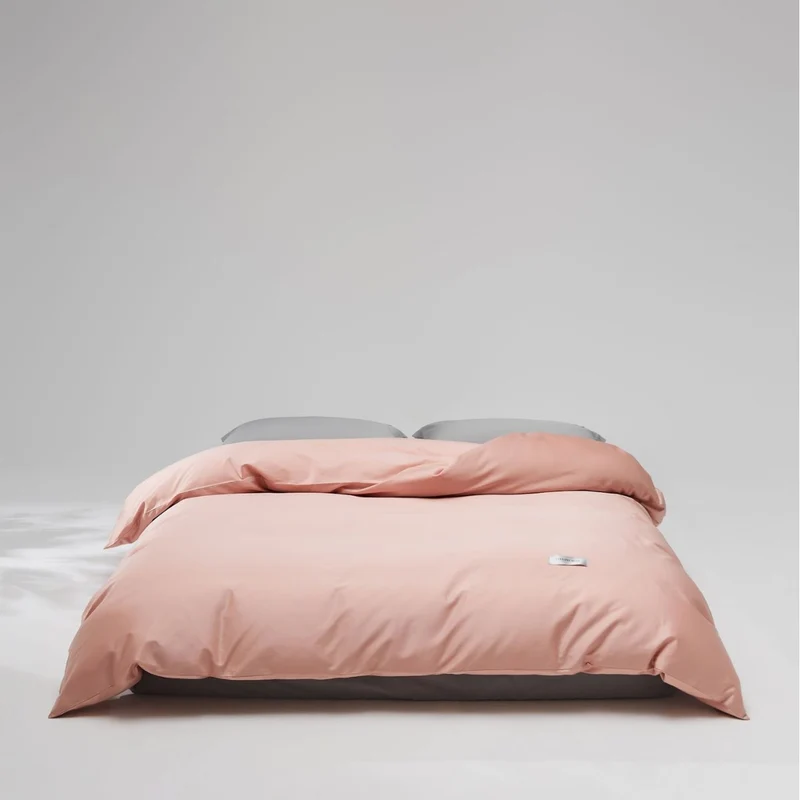 Mako-cotton-satin bedding set with concealed zipper and pillowcases Stornfield
