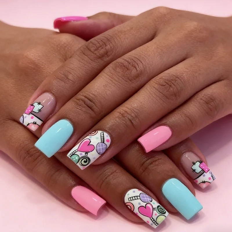 Playful Nail Art Design Stornfield