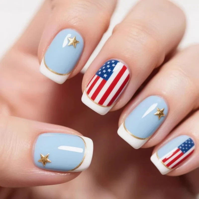 Patriotic Themed Nail Art Stornfield