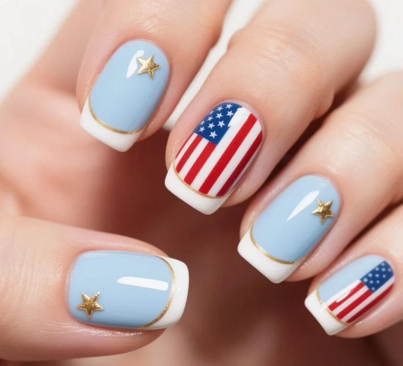 Patriotic Themed Nail Art Stornfield