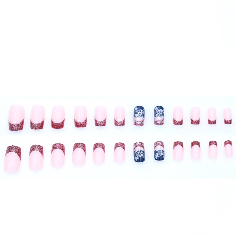 Patriotic Themed Glitter Nail Art Stornfield