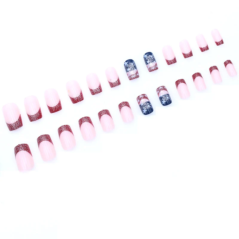 Patriotic Themed Glitter Nail Art Stornfield