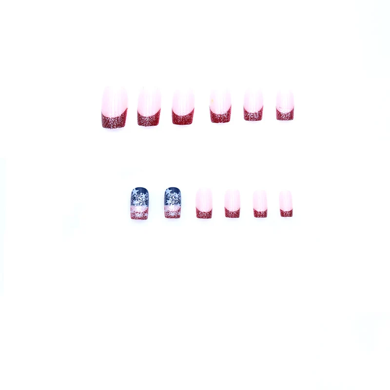 Patriotic Themed Glitter Nail Art Stornfield