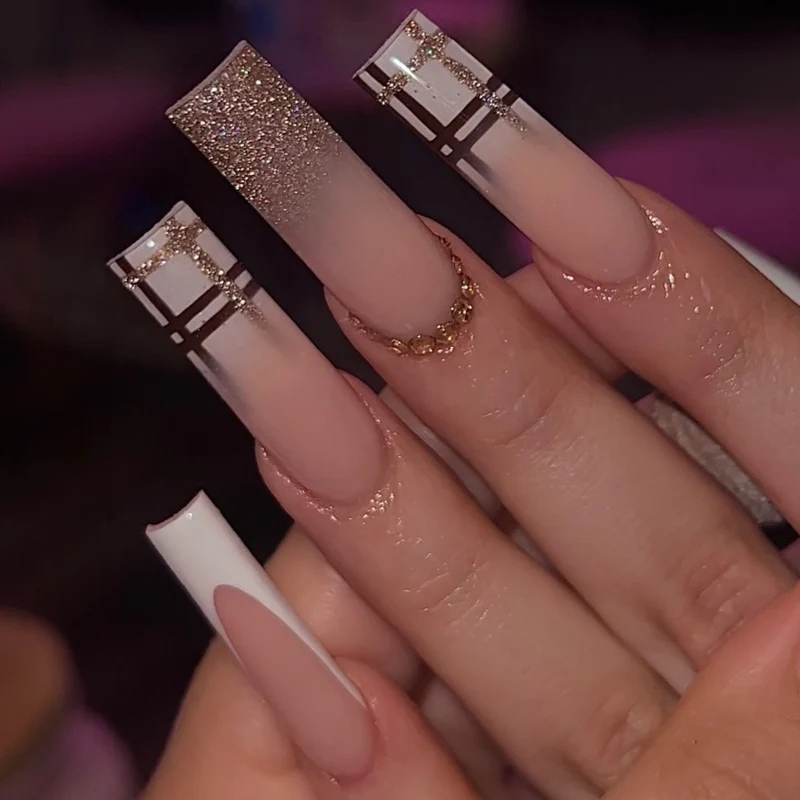 Ornate Decorative Acrylic Nail Enhancements Stornfield
