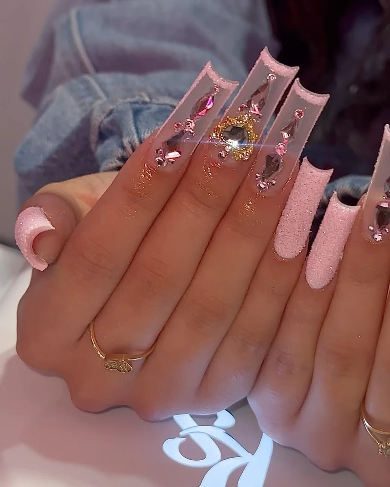Ornate Decorative Acrylic Nail Enhancements Stornfield