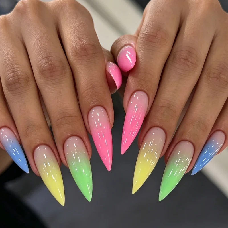 Ombre Stiletto Nail Enhancements Stornfield