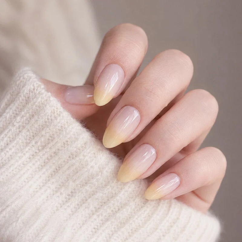 Ombre Almond-Shaped Nail Enhancements Stornfield