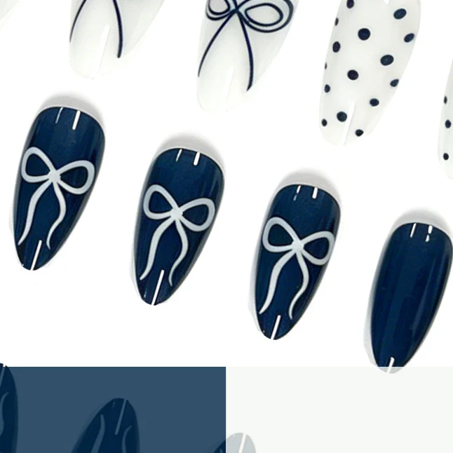 Nautical-Inspired Gel Nail Art Stornfield