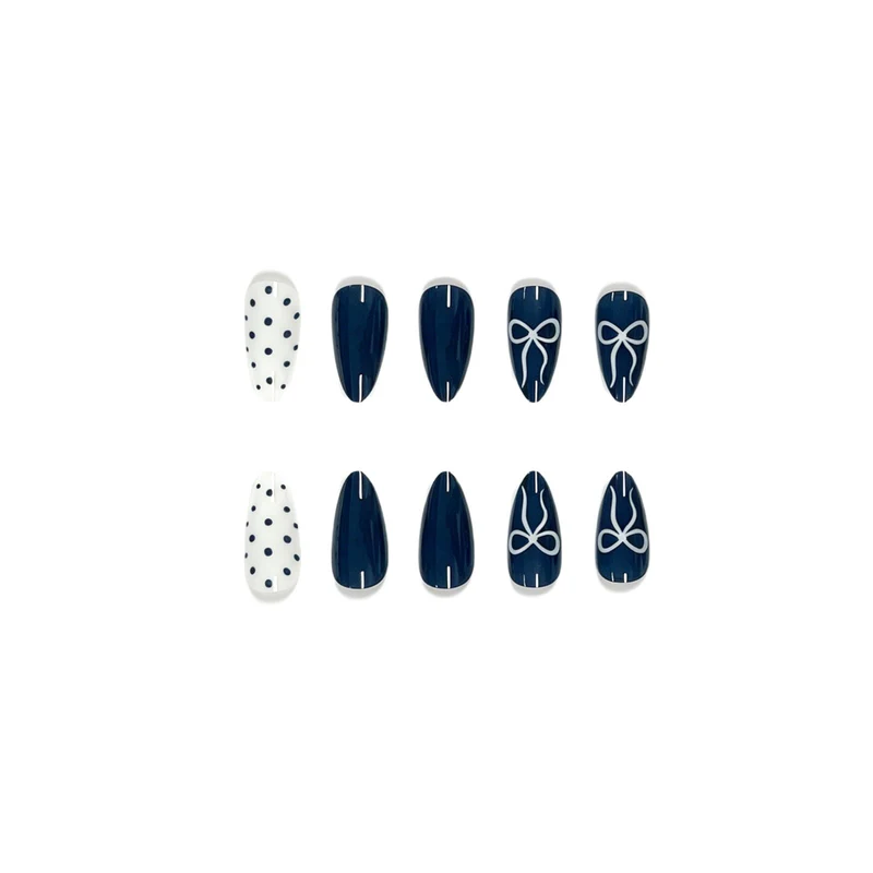 Nautical-Inspired Gel Nail Art Stornfield